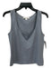 St John Size S Pale Blue Wool Blend Round Square Neck Sleeveless Shell Knit Top Pale Blue / S