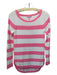 Lilly Pulitzer Size S Pink & White Cotton Blend Striped Knit Long Sleeve Sweater Pink & White / S