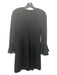 Trina Turk Size 0 Black Rayon Blend Embellished Paneled Bell Sleeves Dress Black / 0