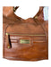 Brahmin Brown Leather Shoulder Bag Gold Hardware Paneled Magnetic Close Bag Brown / L