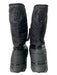 Stuart Weitzman Shoe Size 8 Black Nylon & Rubber round toe Cinch Detail Boots Black / 8