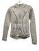 Athleta Size XXS Light Gray & Dark Gray Polyester Long Sleeve Zip Up Sweater Light Gray & Dark Gray / XXS