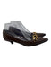 Prada Shoe Size 38 Brown & Gold Leather Pointed Toe Gold Hardware Pumps Brown & Gold / 38