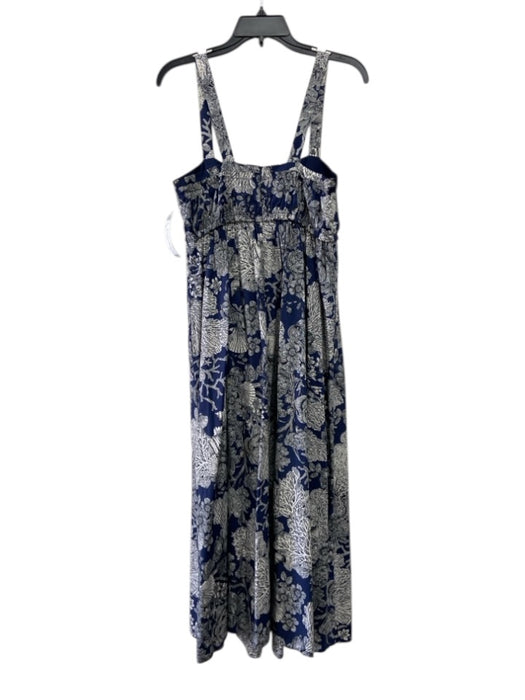 J Crew Collection Size 4 Navy White Black Cotton Floral Sleeveless Shell Dress Navy White Black / 4