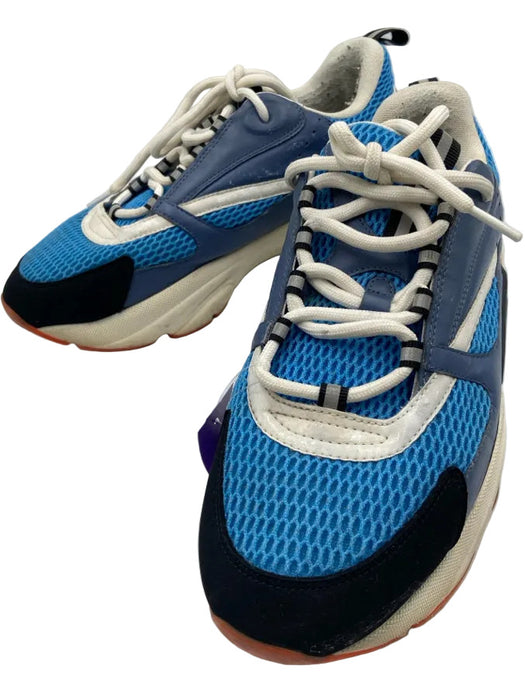 Dior Shoe Size 43 AS IS Blue & Multi Synthetic Low Top Men's Shoes