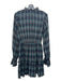 The Fifth Label Size Medium Green, Blue & Red Polyester Plaid Long Sleeve Dress Green, Blue & Red / Medium