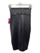 Spanx Size Small Black Nylon Blend Metallic High Waist Body Con Back Slit Skirt Black / Small