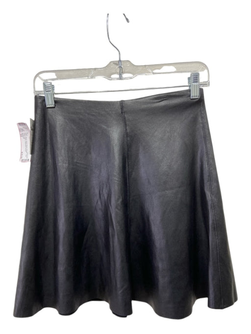 Spanx Size XS Black Nylon Blend Metallic High Waist Flare Skirt Black / XS