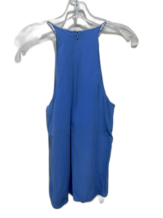 Zimmermann Size 0 Blue Silk Halter Back Zip Sleeveless Tank Top Blue / 0