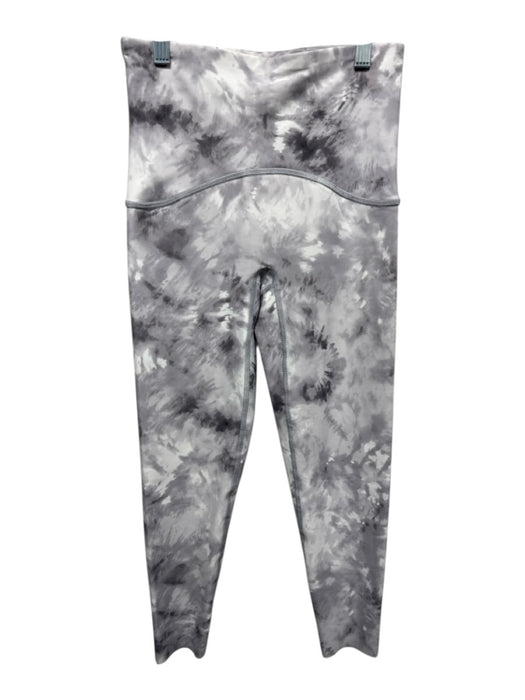 Spanx Size S Gray White Nylon Blend Tye Dye Athletic Leggings Gray White / S