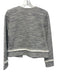 Club Monaco Size XS Cream & Black Polyester Blend Tweed Fringe Trim Jacket Cream & Black / XS