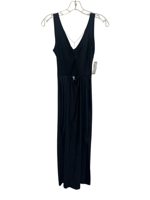 Gianine Bikini Size Small Black Polyamide Blend Sleeveless Swirls Cut Out Dress Black / Small