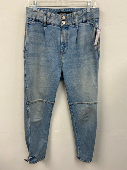 Veronica Beard Jeans Size 28/6 Light Wash Cotton Denim High Rise Tapered Jeans