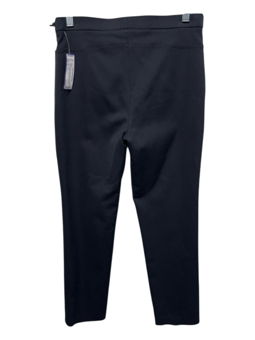 Akris Punto Size 4 Black Cotton Blend Pintuck Front Mid Rise Side Zip Pants Black / 4