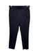 Akris Punto Size 4 Black Cotton Blend Pintuck Front Mid Rise Side Zip Pants Black / 4