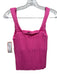Stateside Size M Pink Rayon Ribbed Sleeveless Elastic Waist Pant Set Pink / M