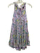 5a7 Cinq a Sept Size 0 Purple, Green, Yellow Polyester Sleeveless Mini Dress Purple, Green, Yellow / 0