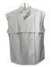 Jil Sander Size 38 White Cotton Flap Sleeveless Ruffle collar Top White / 38