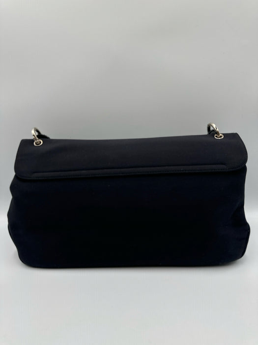Ferragamo Black Nylon Buckle SHW Shoulder Bag Bag