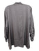 Elie Tahari Size XL Gray Silk Button Up Collar Long Sleeve Top Gray / XL
