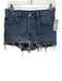 Levis Size 25 Medium Wash Cotton Distressed High Rise Button Fly Cut Off Shorts Medium Wash / 25