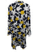 Oscar by Oscar de la Renta Size 14 Black, White, Yellow Cotton Baroque Dress Black, White, Yellow / 14