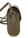 Cambridge Satchel Co Taupe Brown Leather Flap Silver Hardware Bag Taupe Brown / Mini