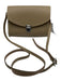 Cambridge Satchel Co Taupe Brown Leather Flap Silver Hardware Bag Taupe Brown / Mini