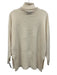 Falconeri Size Medium Cream White Cashmere Long Sleeve Ribbed Knit Sweater Cream White / Medium