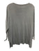 Cobble Stone Size Est L Slate Blue Viscose Blend Long Sleeve Knit Sweater Slate Blue / Est L