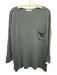 Cobble Stone Size Est L Slate Blue Viscose Blend Long Sleeve Knit Sweater Slate Blue / Est L