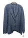 J Mclaughlin Blue Linen Window pane Patch Pocket 2 Button Men's Blazer 44