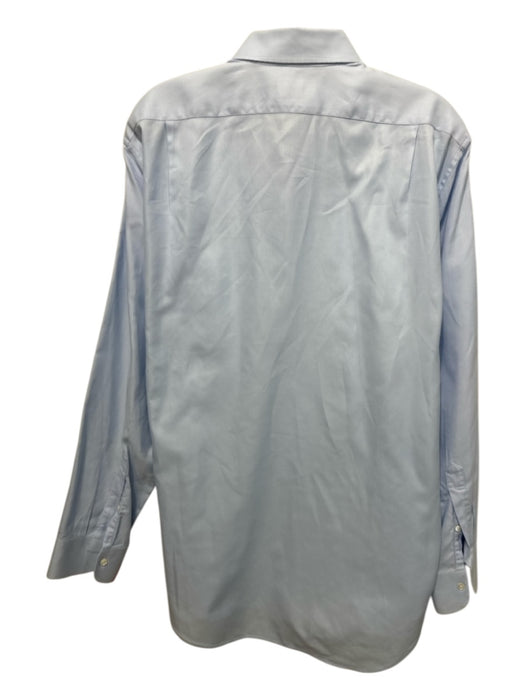 Sid Mashburn Size Est L Light blue Cotton Solid Front Pocket Long Sleeve Shirt Light blue / Est L