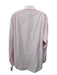 Sid Mashburn Size Est L Pink & White Cotton Striped Button up Long Sleeve Shirt Pink & White / Est L
