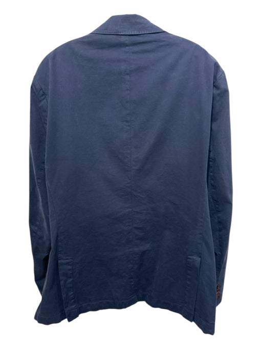 J Mclaughlin Navy Cotton Solid 2 Button Men's Blazer Navy / 44