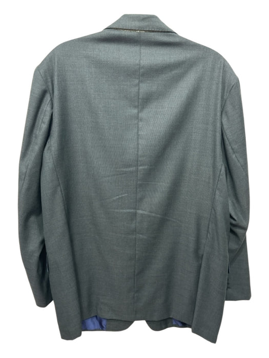 Sid Mashburn Green Wool Solid 2 Button Men's Blazer Green / Est 58