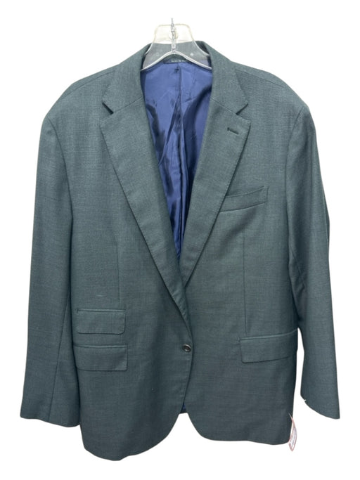Sid Mashburn Green Wool Solid 2 Button Men's Blazer Green / Est 58