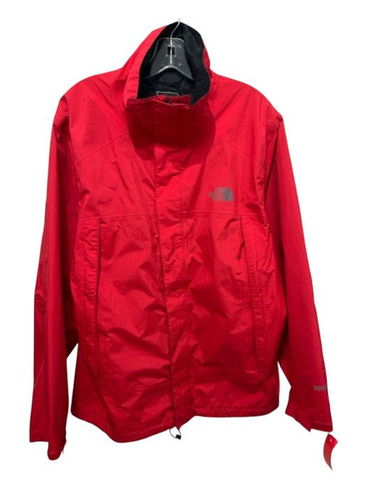The North Face Size M Red Polyester Solid Zipper Men's Jacket Red / M