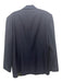 Caruso Navy Blue Wool Solid 2 Button Men's Blazer Navy Blue / 60