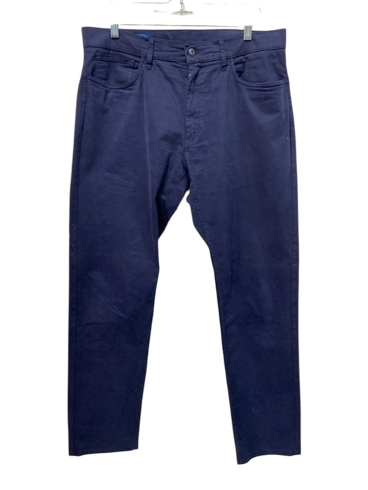 J Mclaughlin Size 33 Navy Cotton Solid Khakis Men's Pants Navy / 33