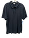 James Perse Size 4 Navy Cotton Solid Polo Men's Short Sleeve Navy / 4