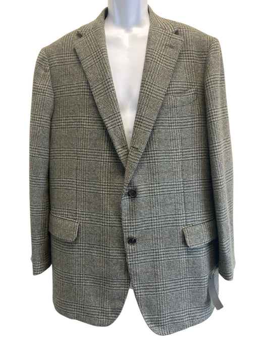 Sid Mashburn Green Cashmere Plaid 2 Button Men's Blazer Green / 56