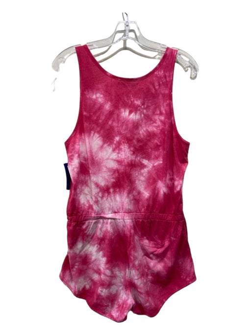 Spirtual Gangster Size Medium Pink Polyester & Cotton Tie Dye Tank Dress Romper Pink / Medium