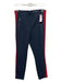 Rag & Bone Size 8 Navy Blue & Red Poly Blend Back Zip Straight Pockets Pants Navy Blue & Red / 8