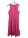 J Crew Size 2 Pink Cotton Cap Sleeve Scoop Neck Cut Out Back Zip Dress Pink / 2