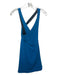 Jay Godfrey Size 2 Blue Sleeveless Open Back Cross Solid Dress Blue / 2