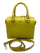 Kate Spade Yellow Pebbled Leather 2 Handles Zip Gold Hardware Bag Yellow / M