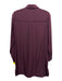 Vince Size 2 Burgundy Silk Button Down Long Sleeve Dress Burgundy / 2