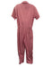 Pistola Size S Pink Cotton Blend Short Sleeve Button Front Slim Jumpsuit Pink / S