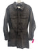 Pistola Size S Charcoal Black Cotton Denim Long Sleeve Collared Dress Charcoal Black / S